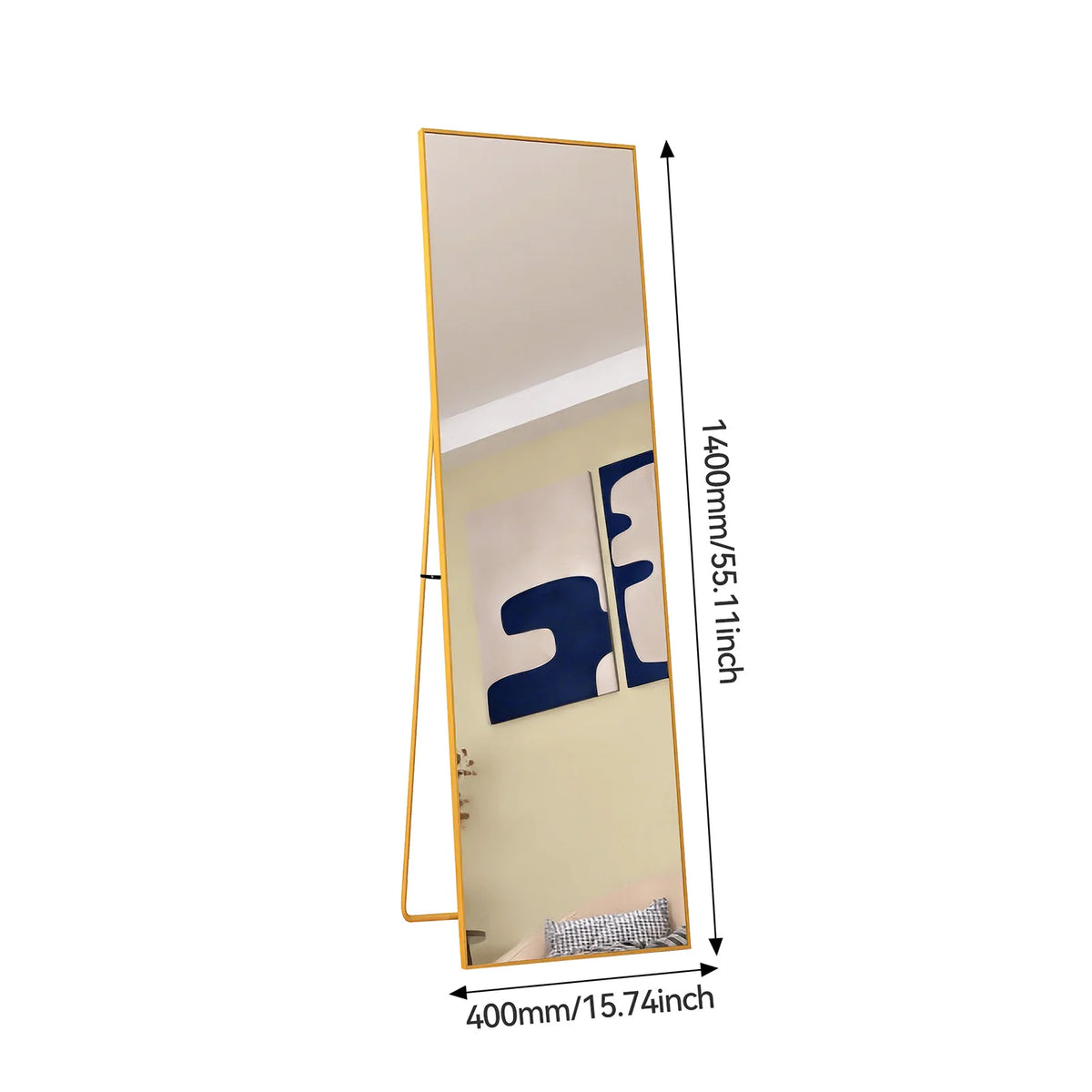Full Length Mirror Standing Mirror Black Frame Large