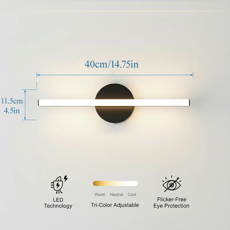 Nordic Led Mirror Lamp Simple Long Wall Lamp