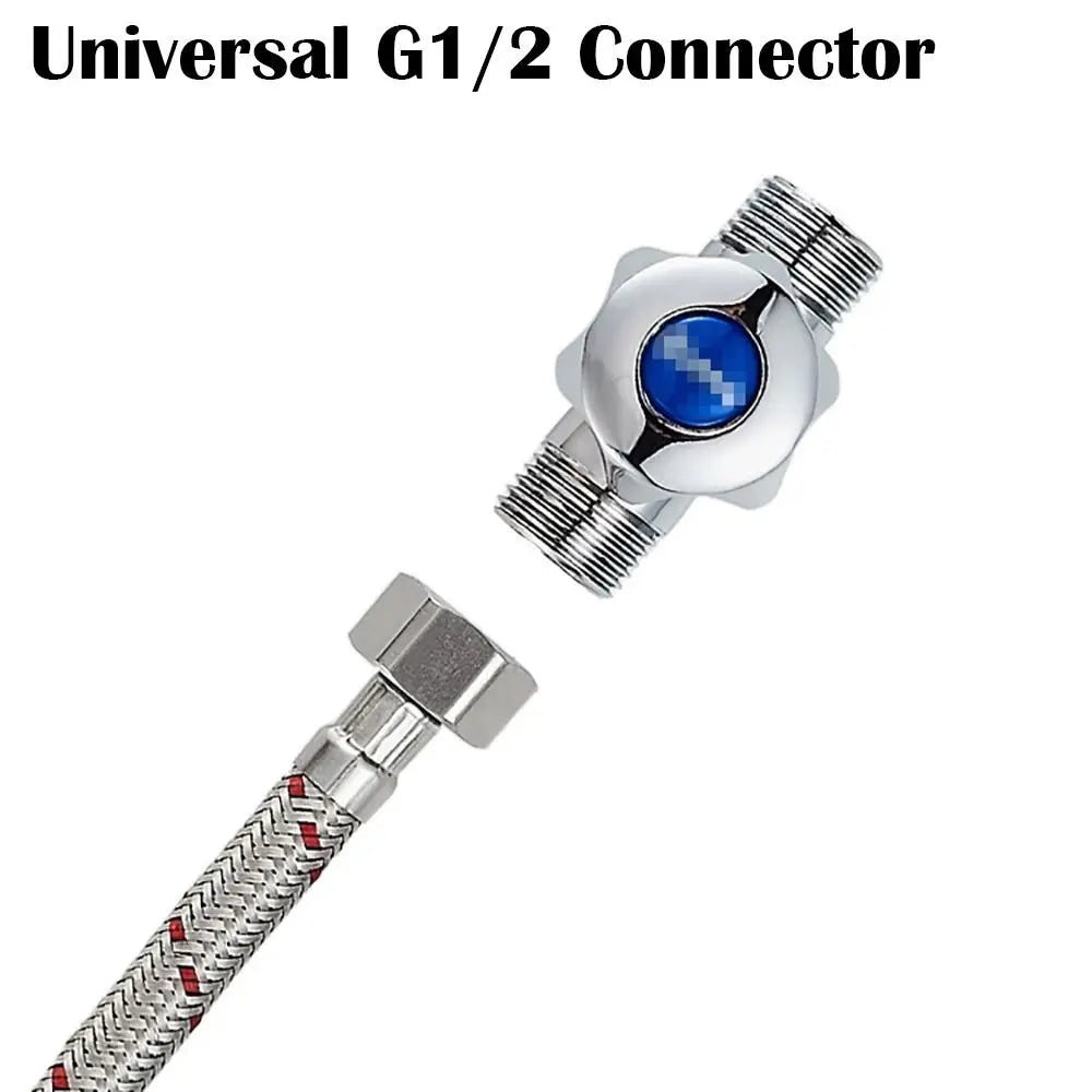 1pair Head Cold Water Inlet Pipe Stainless Steel