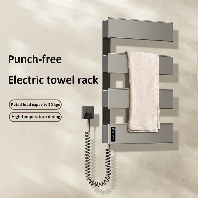 Oxg Electric Heated Towel Rack Wall Mounted Bathroom
