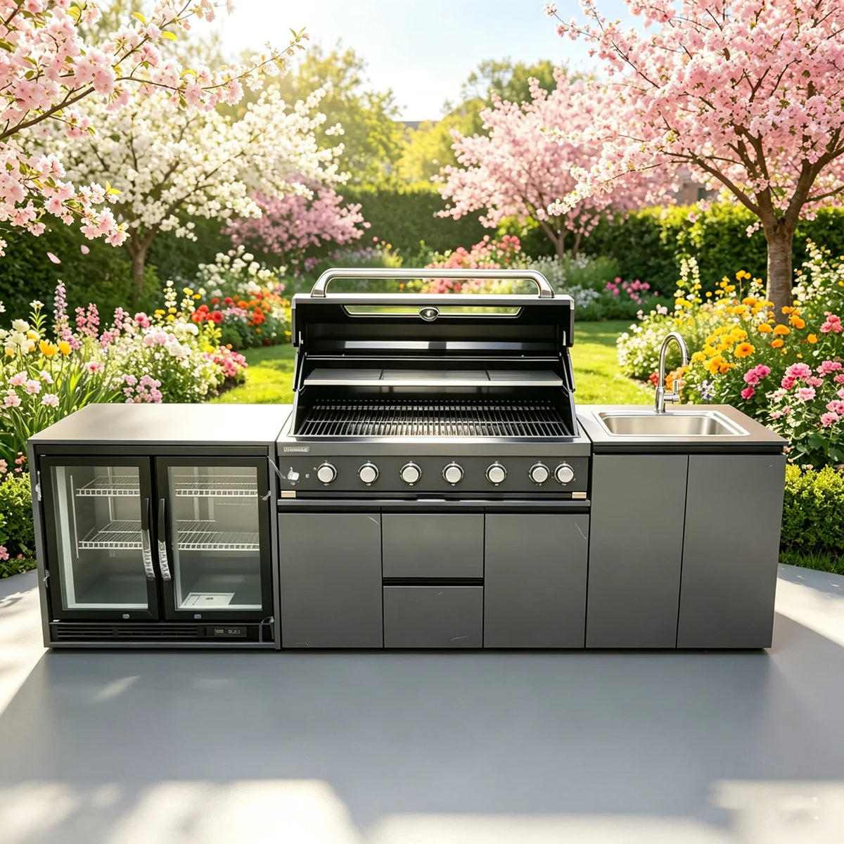 Full Outdoor Grill Sink & Modern Outdoor Kitchens