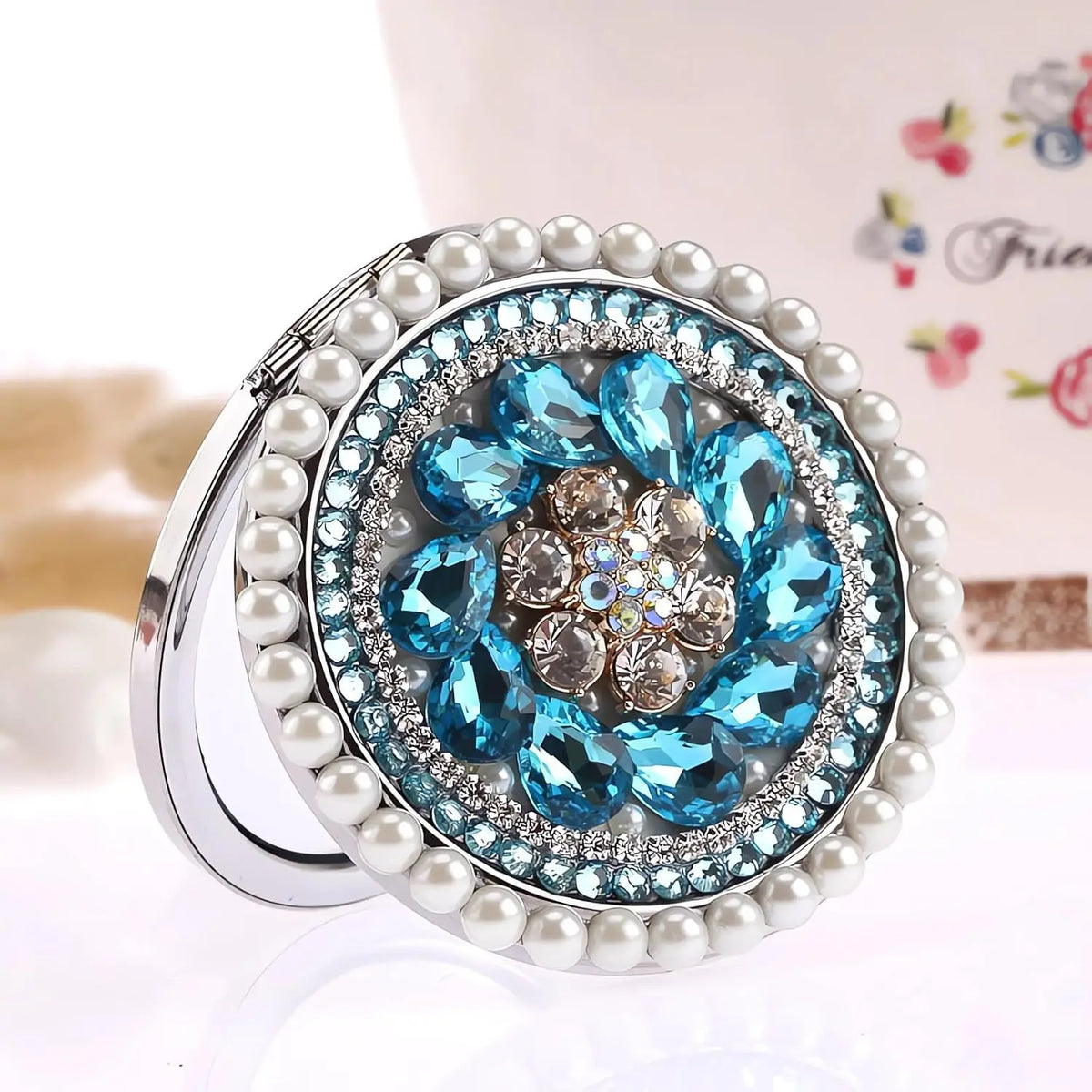 Compact Mirror 1x/2x Magnification Pocket Mirror Women 3inch
