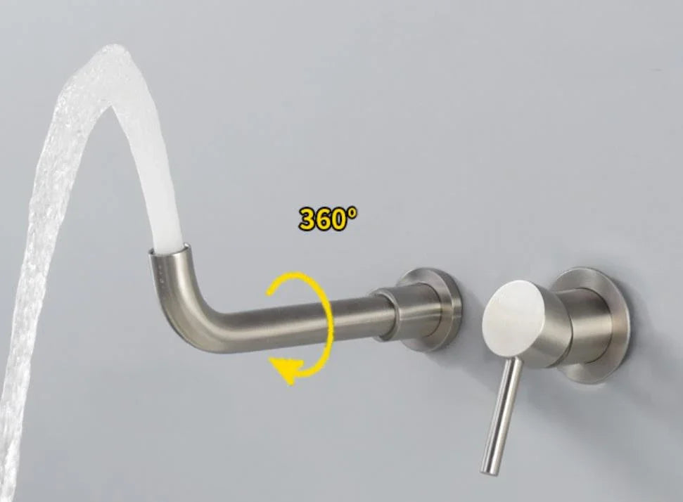 304 Stainless Steel Brushed Nickel Tap Wall Mount