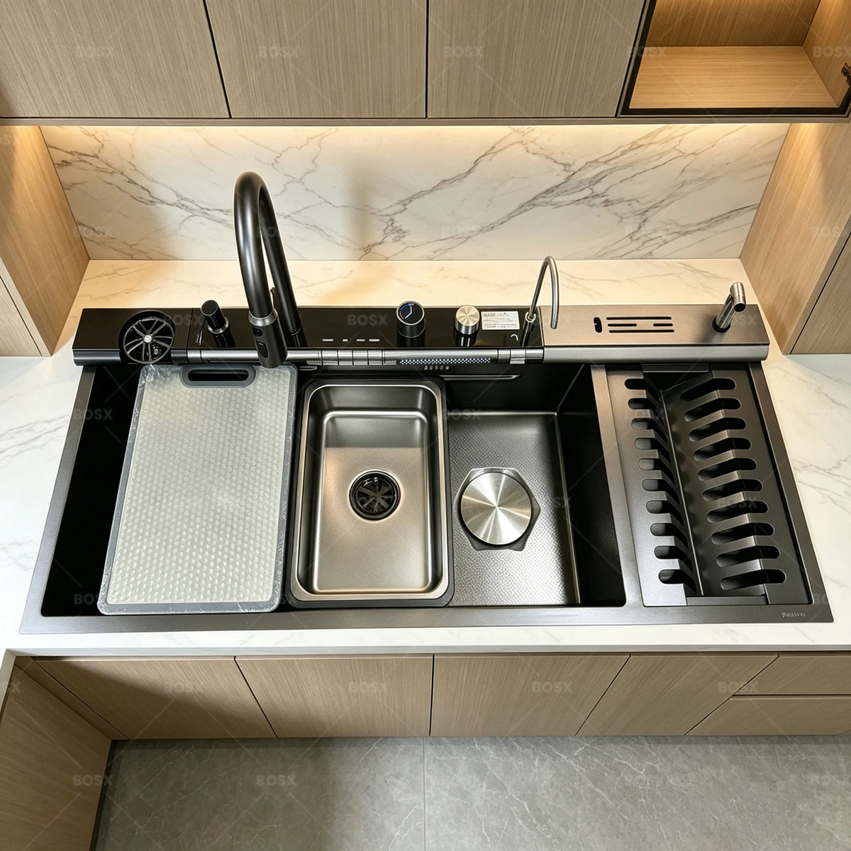 Sinks Stainless Steel Waterfall Sink Includes 120 50