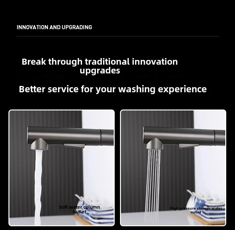 Cold Touch On Faucets Stainless Steel Pull Out