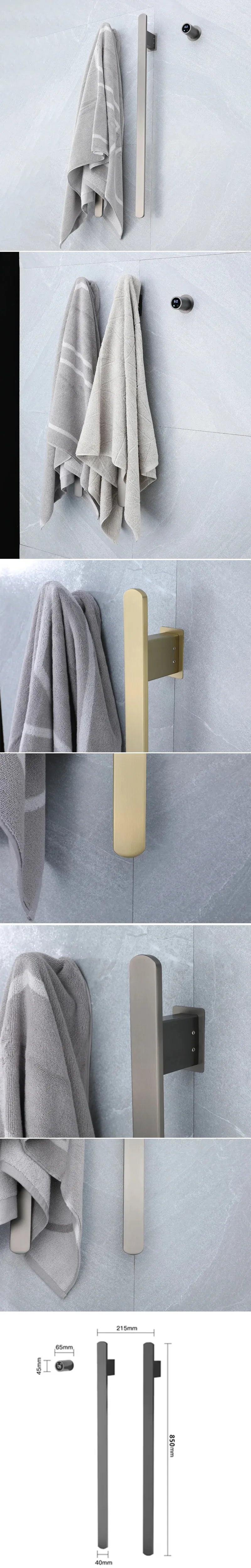 Bathroom Towel Warmer Hidden Wires Electric Heated Towel