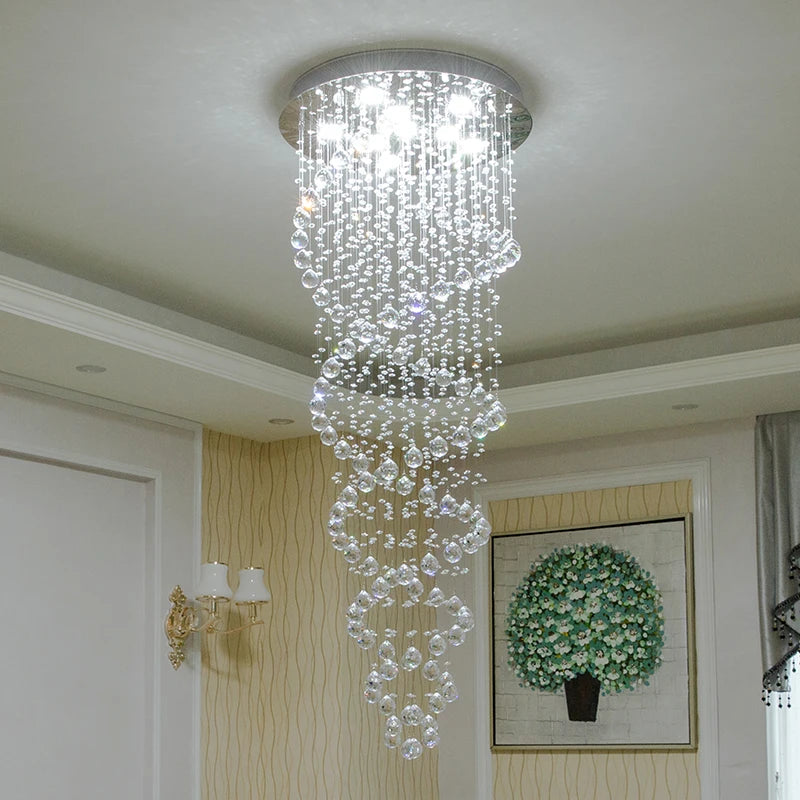 Crystal Led Hanging Lamp Modern Led Chandeliers Light