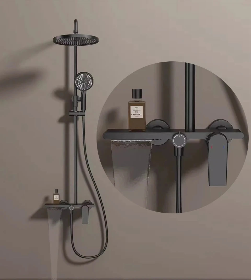 Vgx Gold Shower System Bathroom Shower Faucet 3-Way