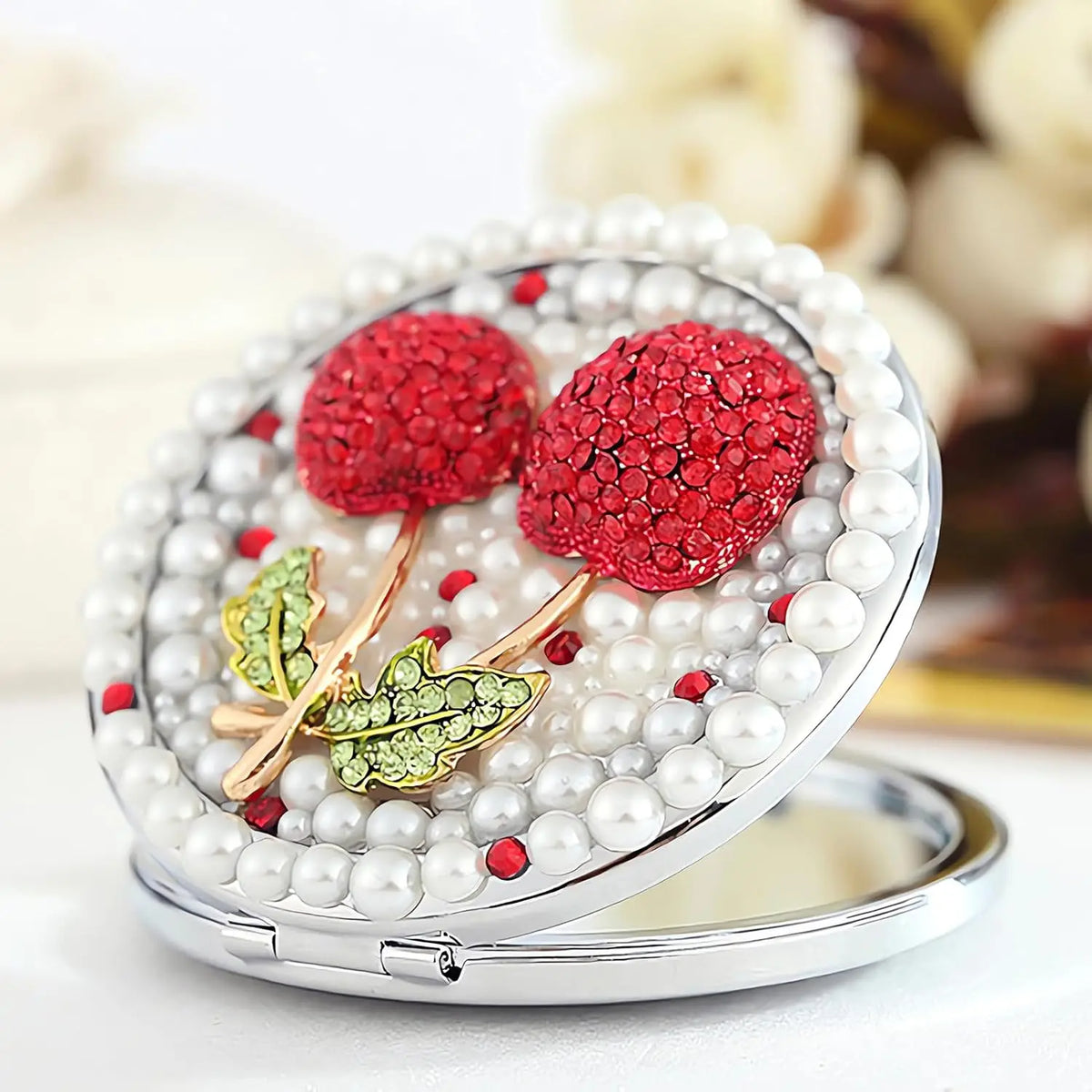 Compact Mirror 1x/2x Magnification Pocket Mirror Women 3inch