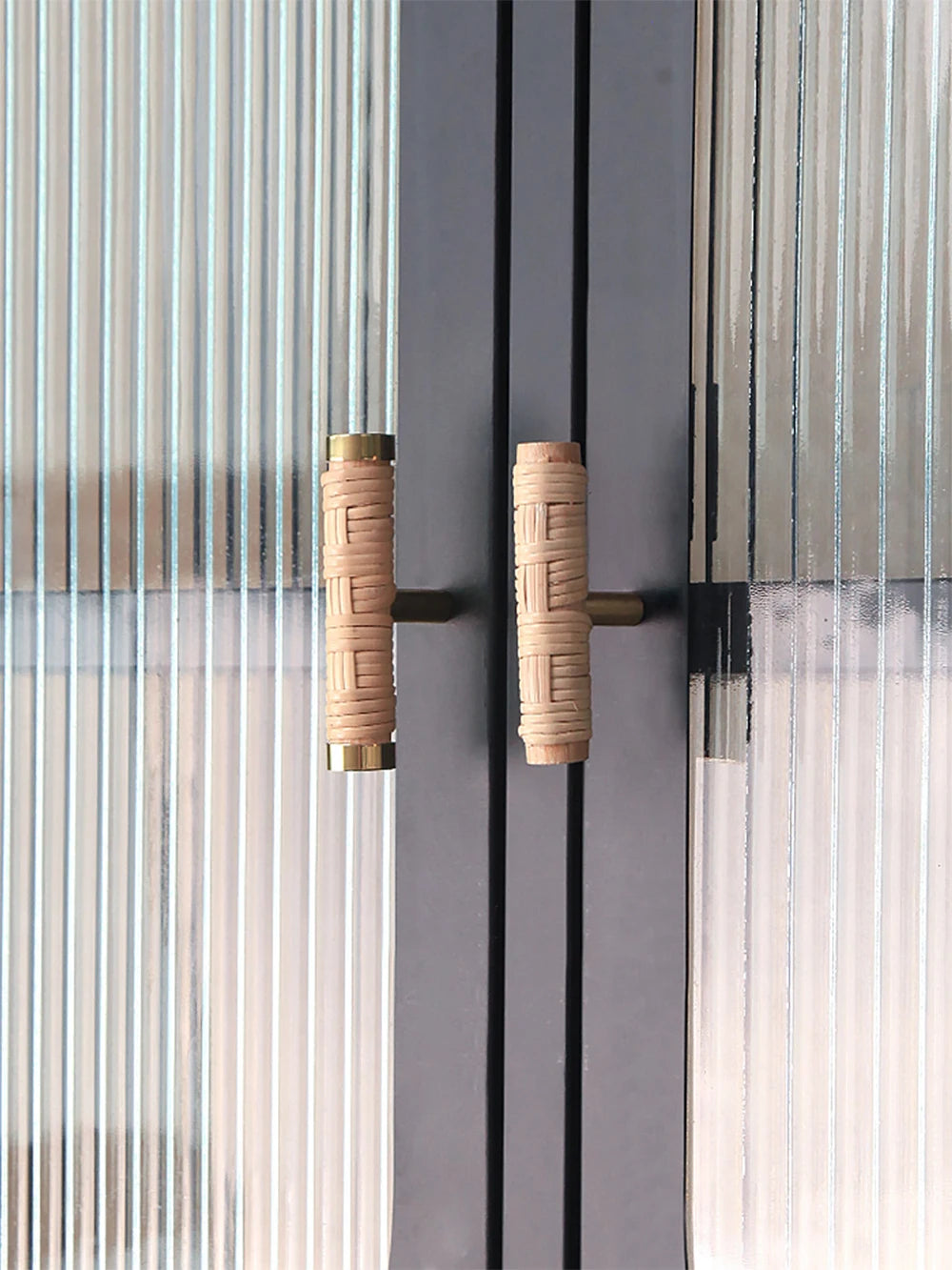 Wooden Rattan Cabinet Door Handles Unique Drawer Pulls
