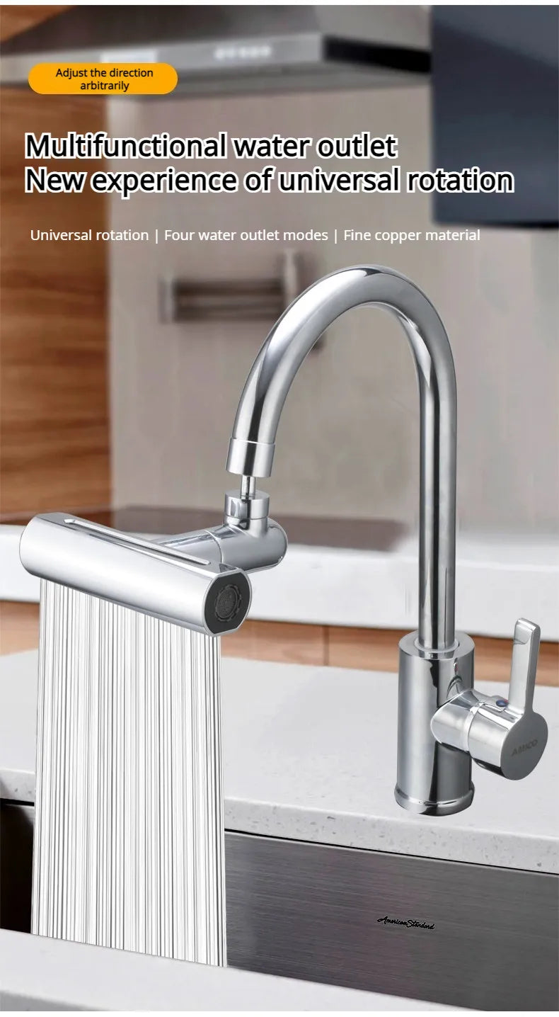 Sink Faucet Connector Sink Waterfall Faucet Splash-Proof Artifact