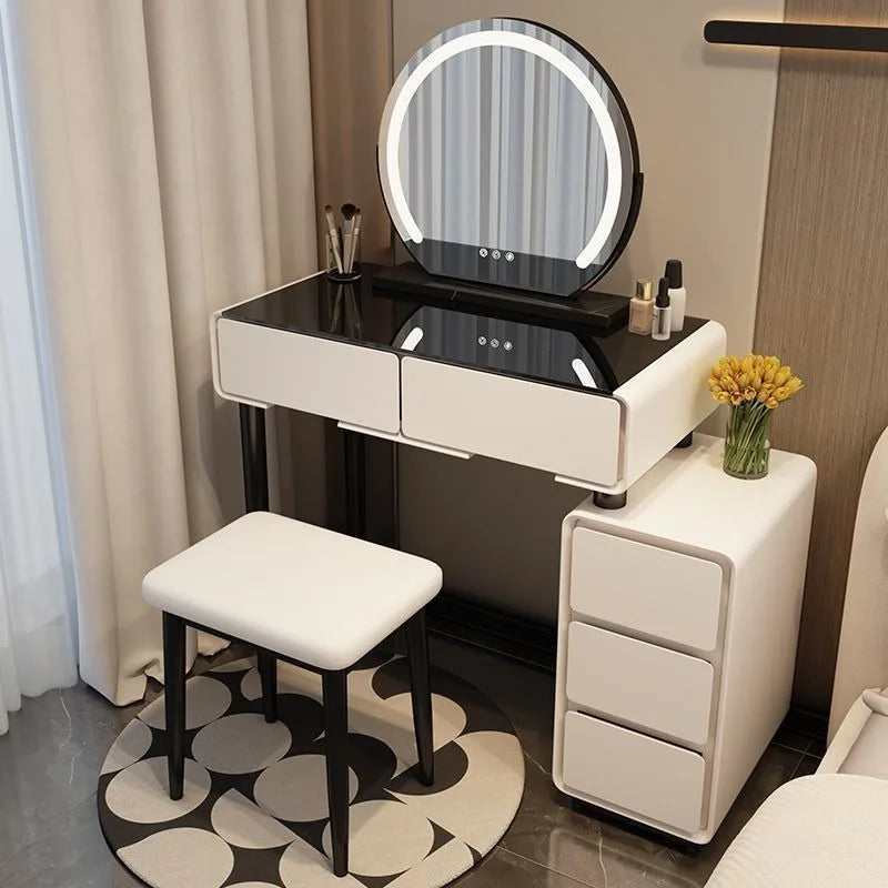 Girls Bedroom Dressing Table Storage Stool Solid Wood