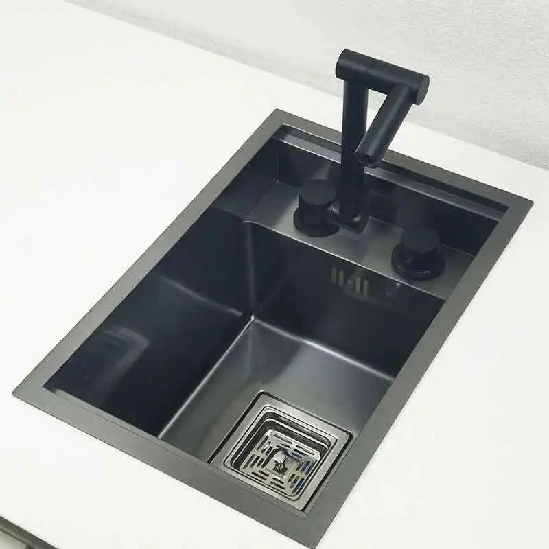 Hidden Dark Gray Sink Bowl Bar Small Size