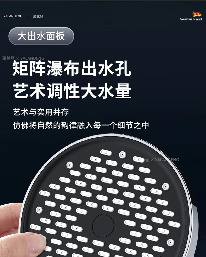 15cm Big Panel High Pressure Shower Head Filter