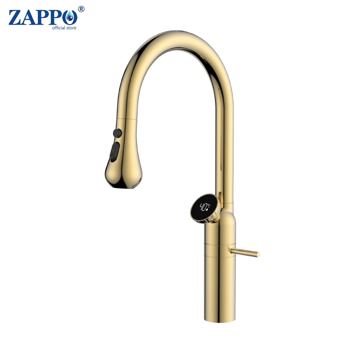Zappo Modes Faucet Rose Gold 360 Swivel Pull