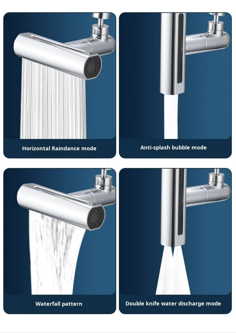 Sink Faucet Connector Sink Waterfall Faucet Splash-Proof Artifact