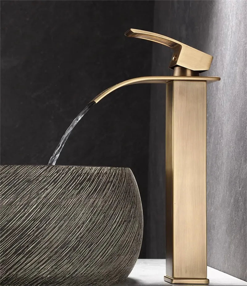 Bathroom Faucet Brass Antique Bronze Basin Faucets &