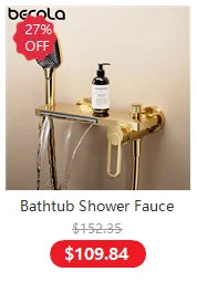 Becola Wall Mounted Faucet Spout Square Round Brass