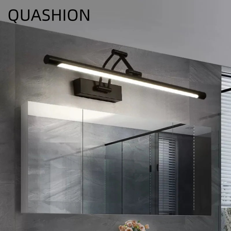 Modern Led Bathroom Vanity Light Adjustable Angle Black/White