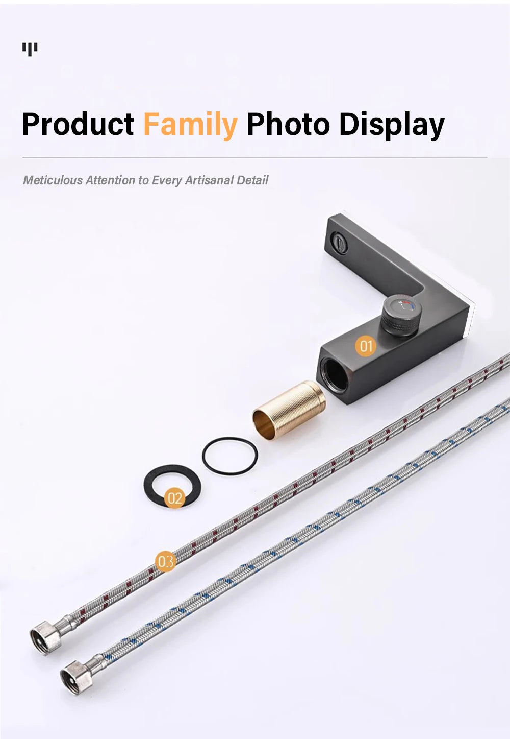 Modern Bathroom Faucet Led Temperature Display Smart Bathroom