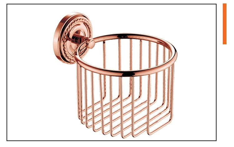 Bathroom Rose Gold Bath Towel Towel Ring Carved
