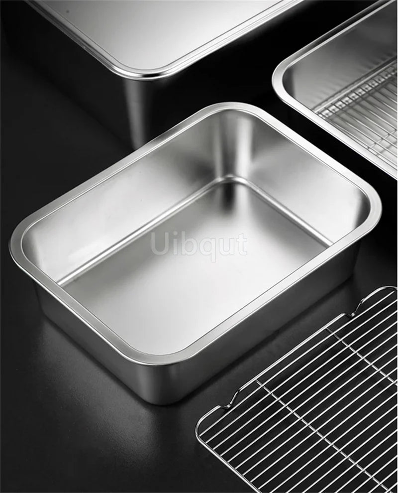 Deep Square Plate Basin Rack Pallet Stainless Steel