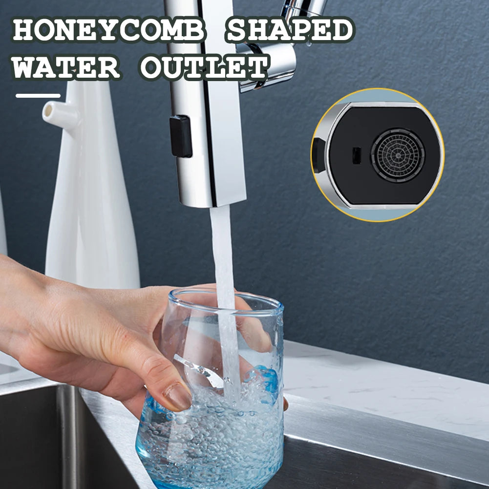 360 Rotating Waterfall Faucet Universal Splashproof Extension