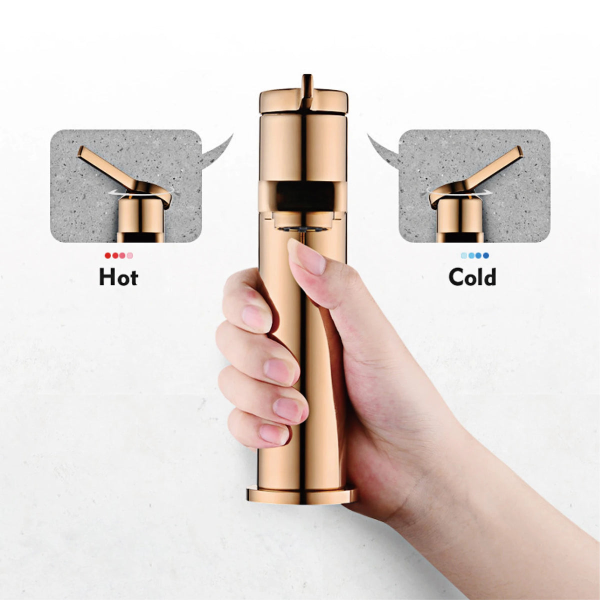 Aitana Modern Brass Black Bathroom Faucet Simple Design