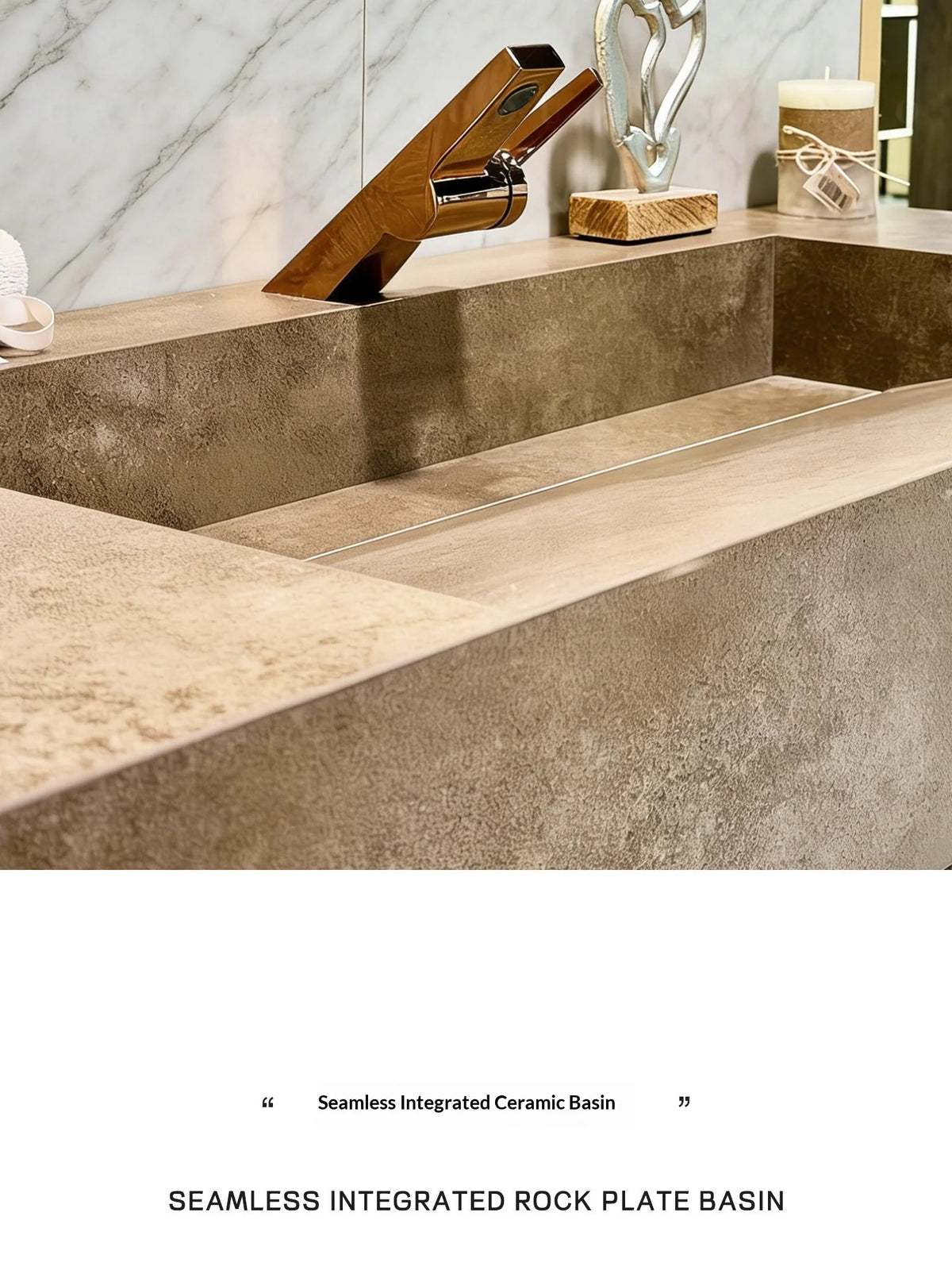 Any Size Custom Medieval Style Marble Sink Bathroom