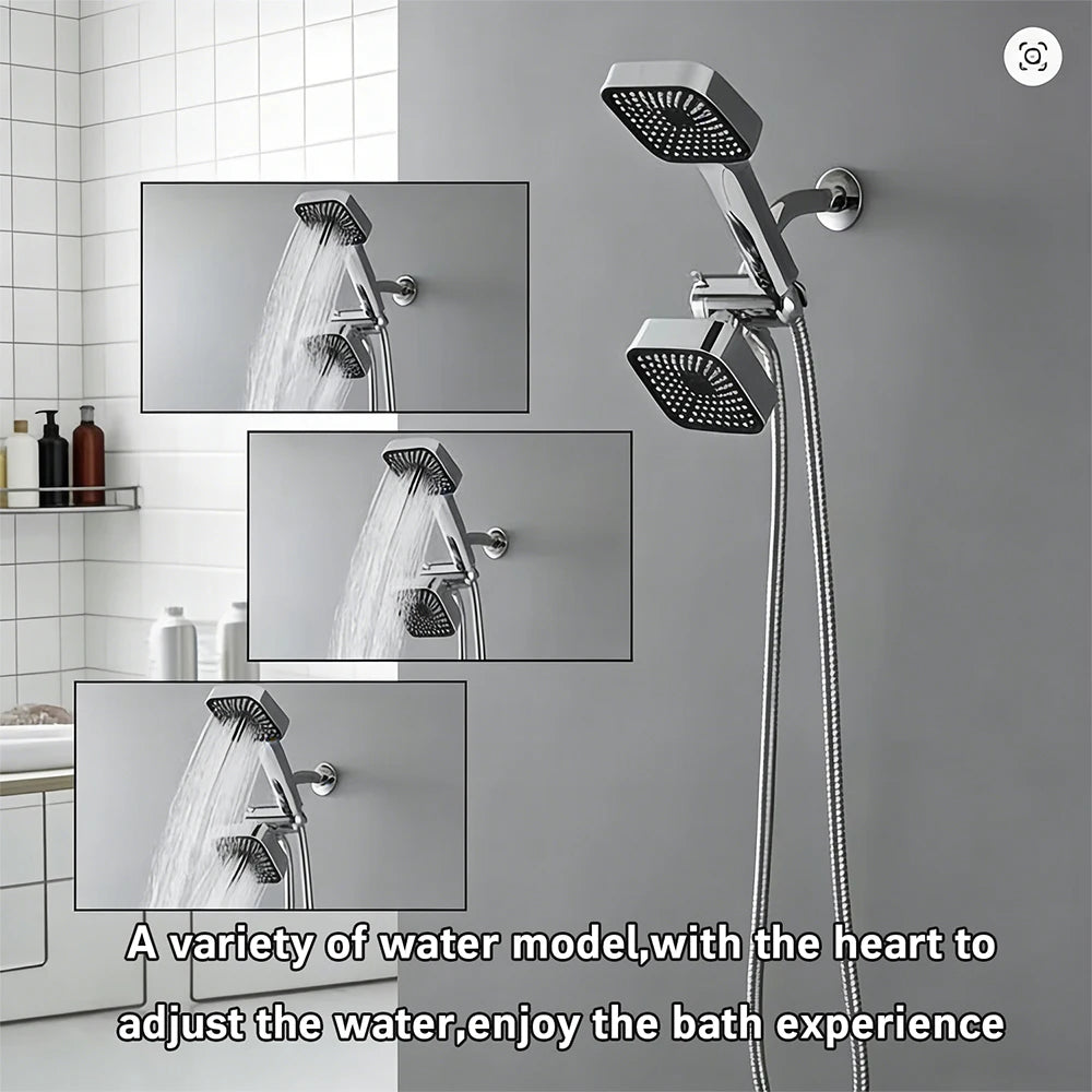 High-Flow Large Nozzle Handheld Shower Head Two-In-One Shower