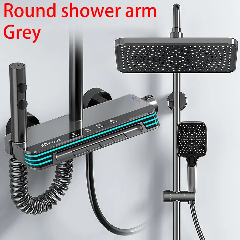 Chrome Piano Digital Bathroom Shower Cold Digital Bathroom