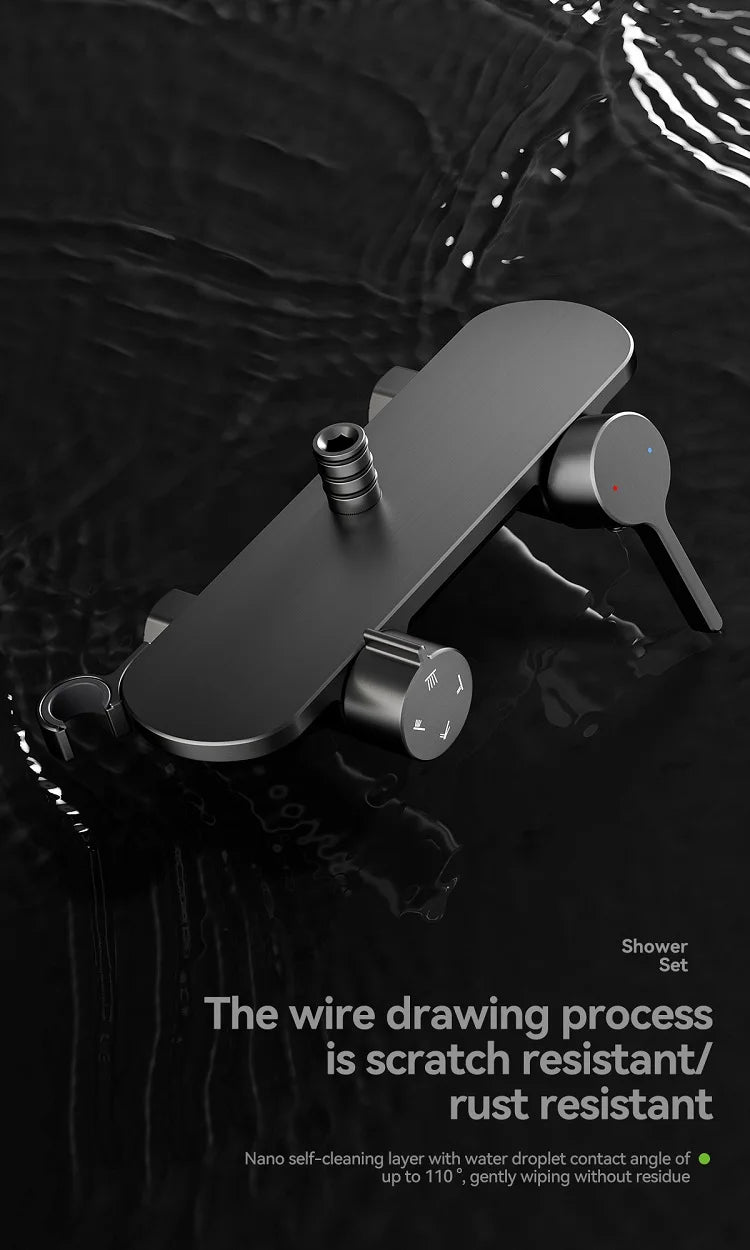 Four Ways Water Outlet Shower System Rainlfall Pressurized