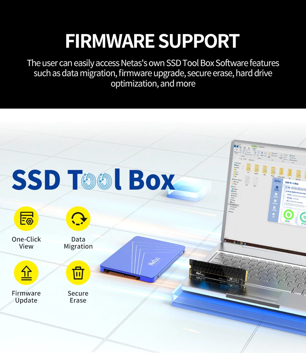 Netac Ssd 1tb Ssd Nvme M2 7400mb/S 512gb