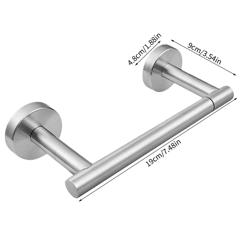 Stainless Steel Toilet Paper Holder Wall Mounted Toilet