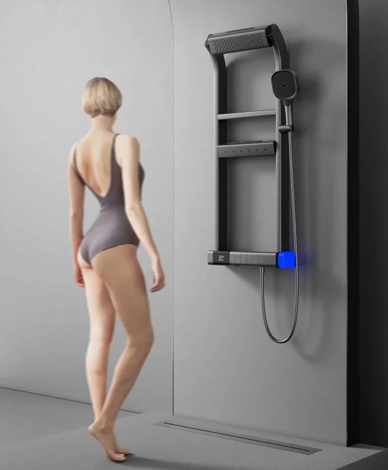 Multi-Function Thermostatic Shower System Digital Display High