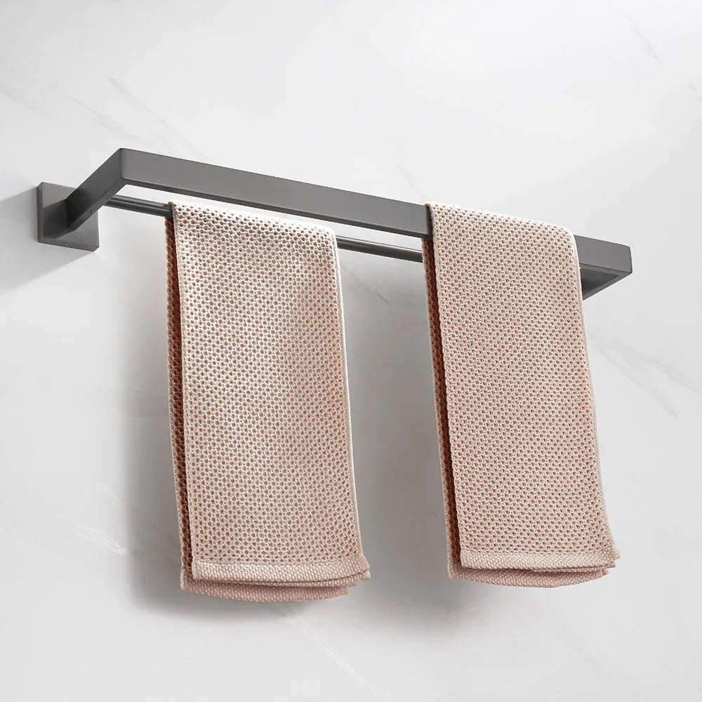 Gunmetal Stainless Steel Bathroom Accessorie Hardware Towel Rack