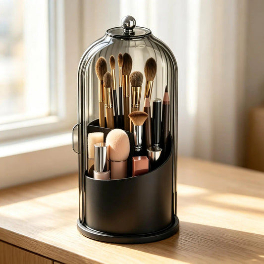 Rotating Dustproof Toothbrush Holder Organizer 360 Swivel