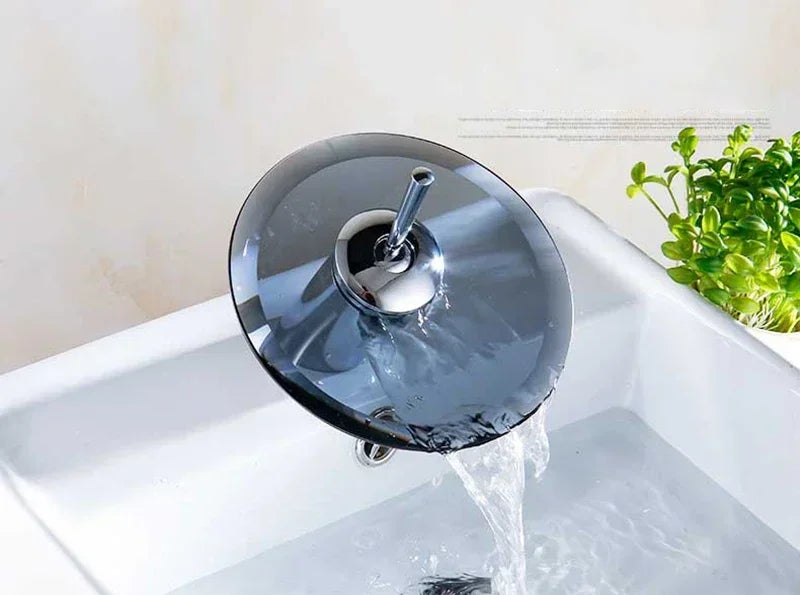 Bathroom Faucets Wash Basin Sink Taps Colorful Glass