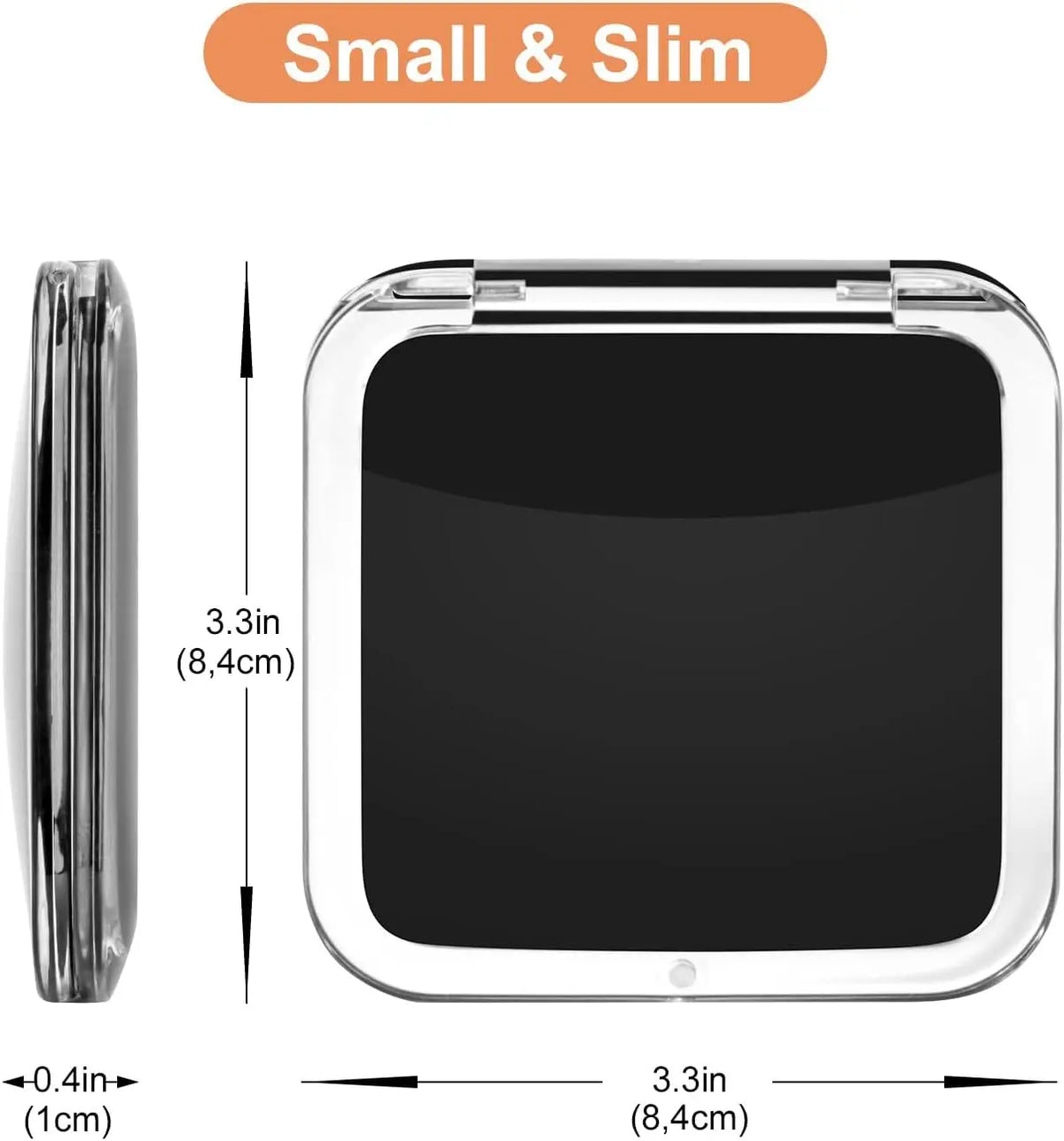 Compact 15x Magnifying Makeup Mirror Travel Small Pocket