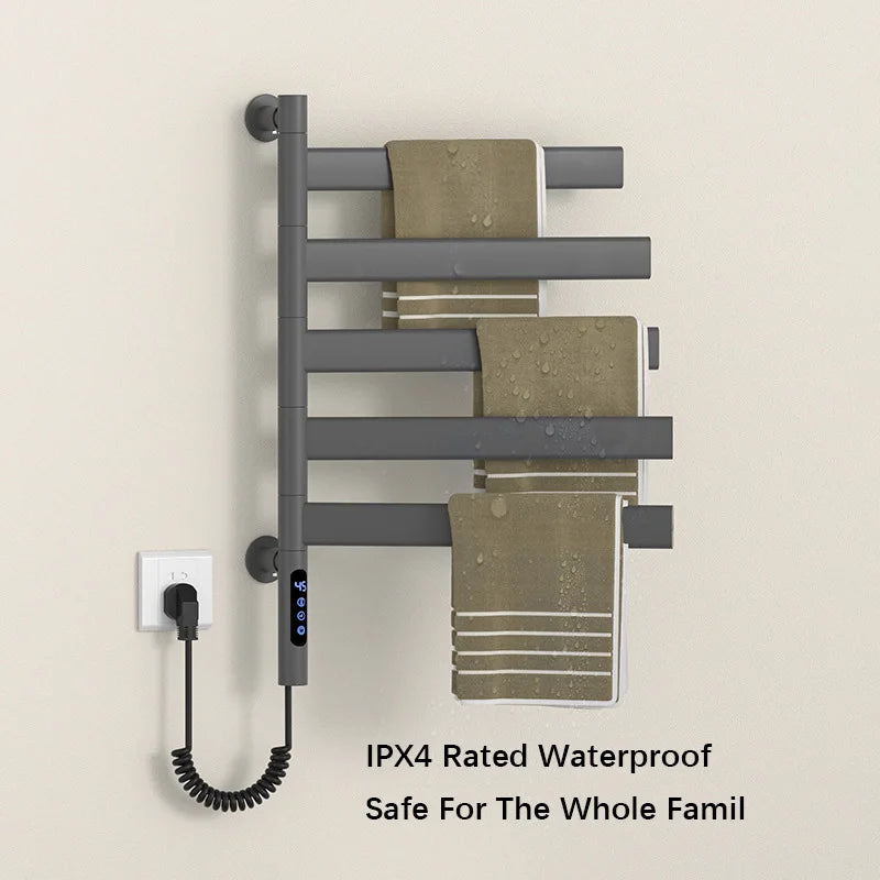 Bathroom Fast Dry Electric Towel Rack Smart Temperature