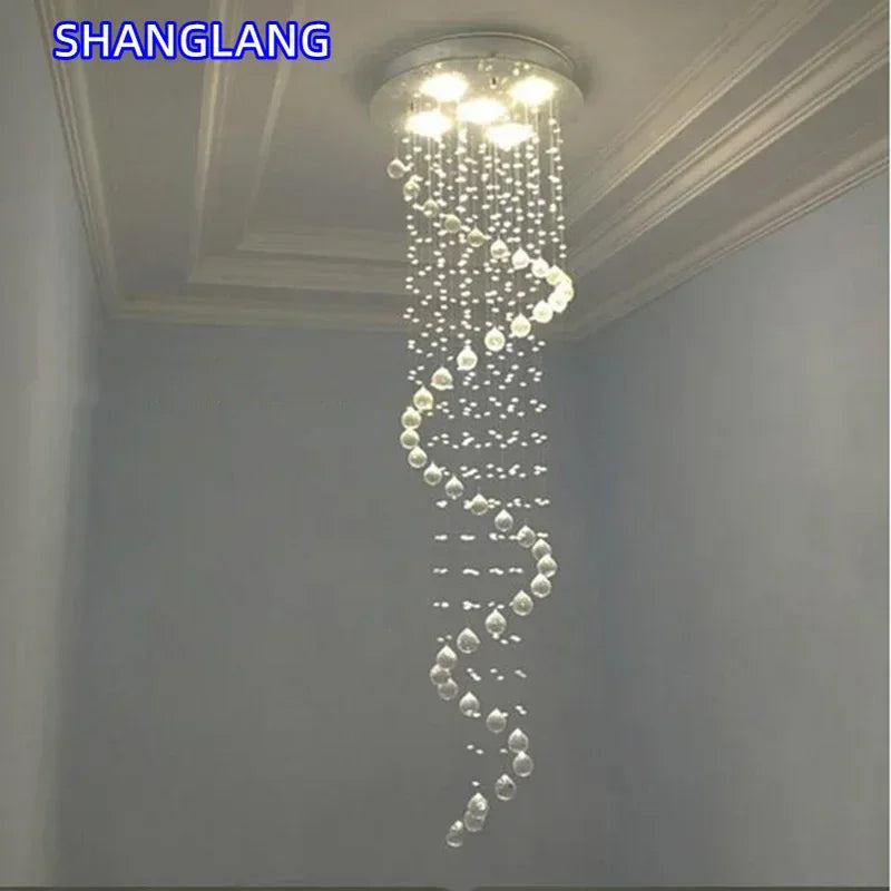 Modern Led Ceiling Chandeliers Light Fixture Staircase Luxury