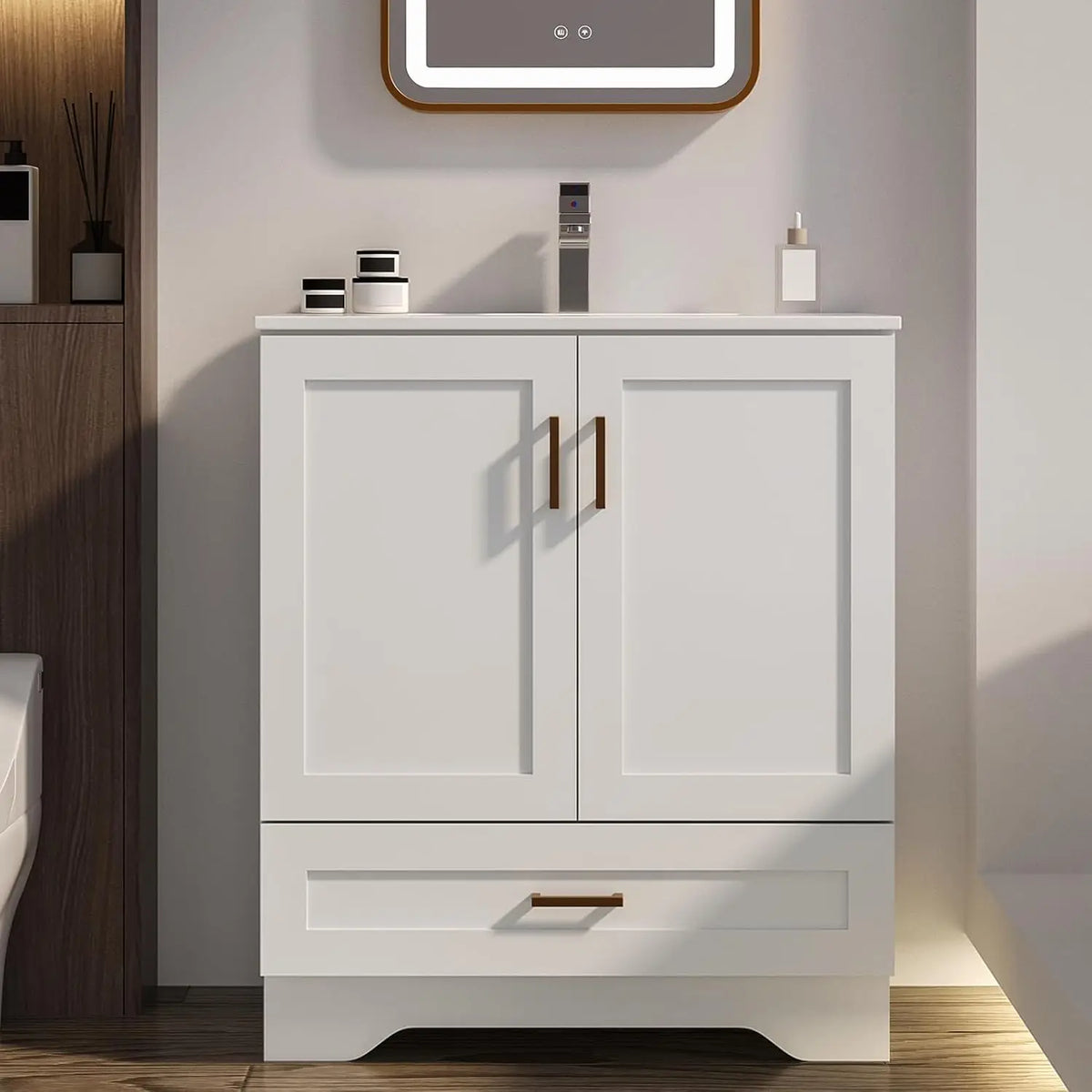 30 Inch Bathroom Vanity Sink Modern Grey Vanity