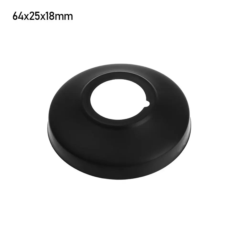 1pcs Black Shower Faucet Decorative Cover Chrome Finish