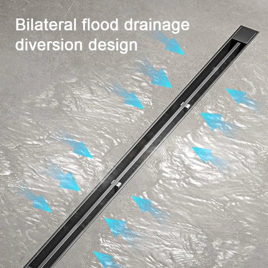 2cm Wide Floor Drain Stainless Steel Linear Narrow