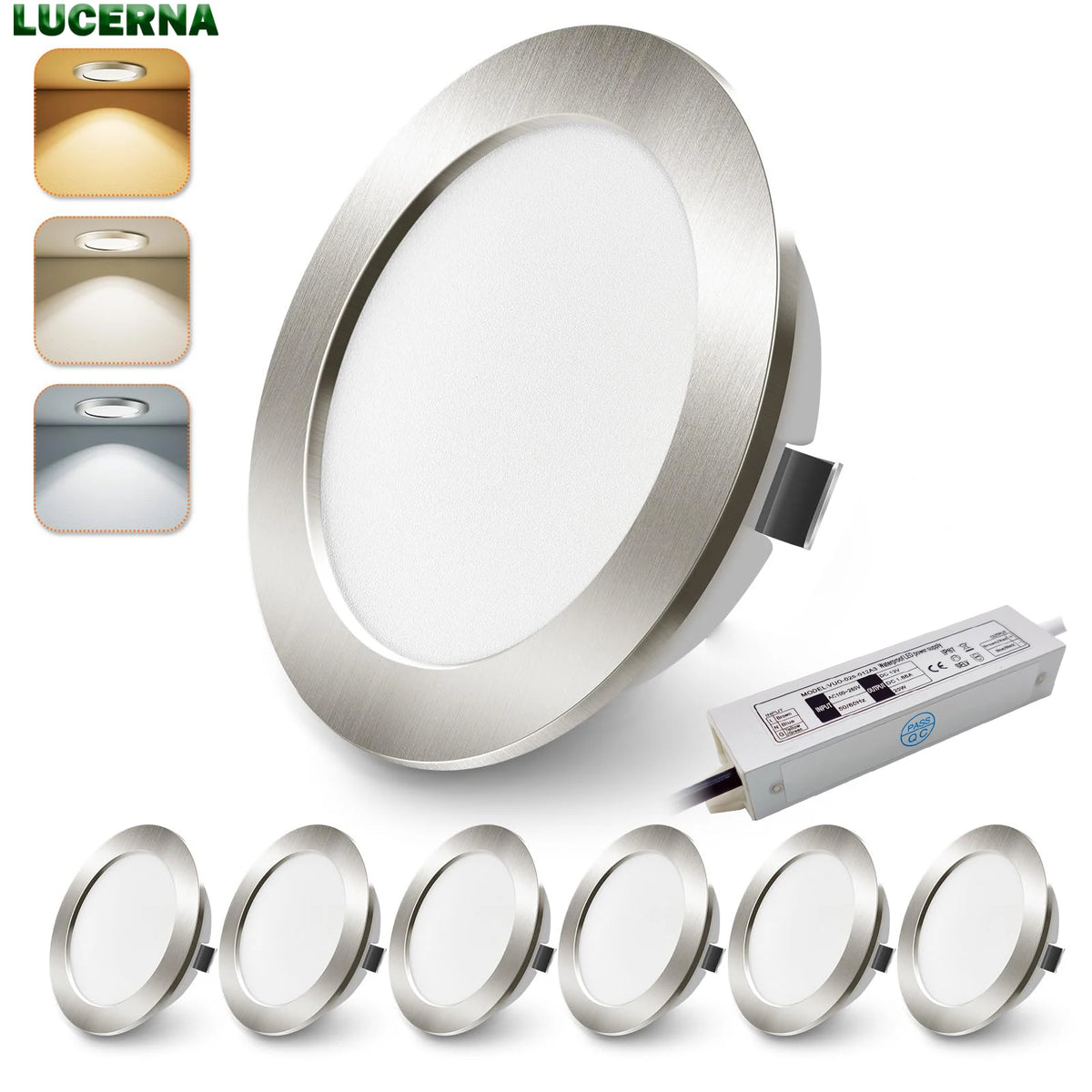 Led Recessed Spotlight 12v Lamp Ac110 220v Driver