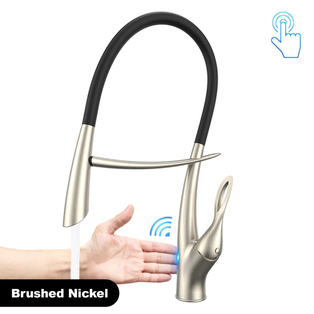 Gestan Brass Brushed Gold Faucet Touch Switch Design