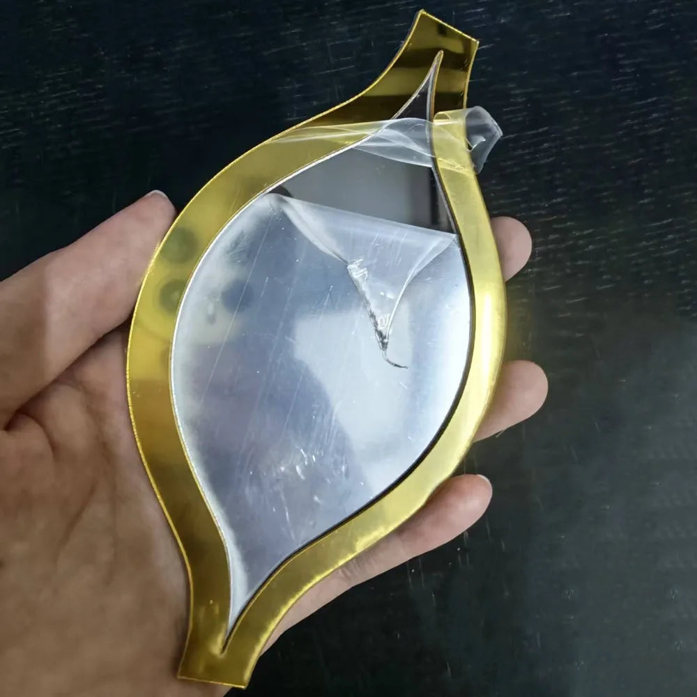 6/12pcs Gold Teardrop Wall Mirror Combinationartisticdecorative