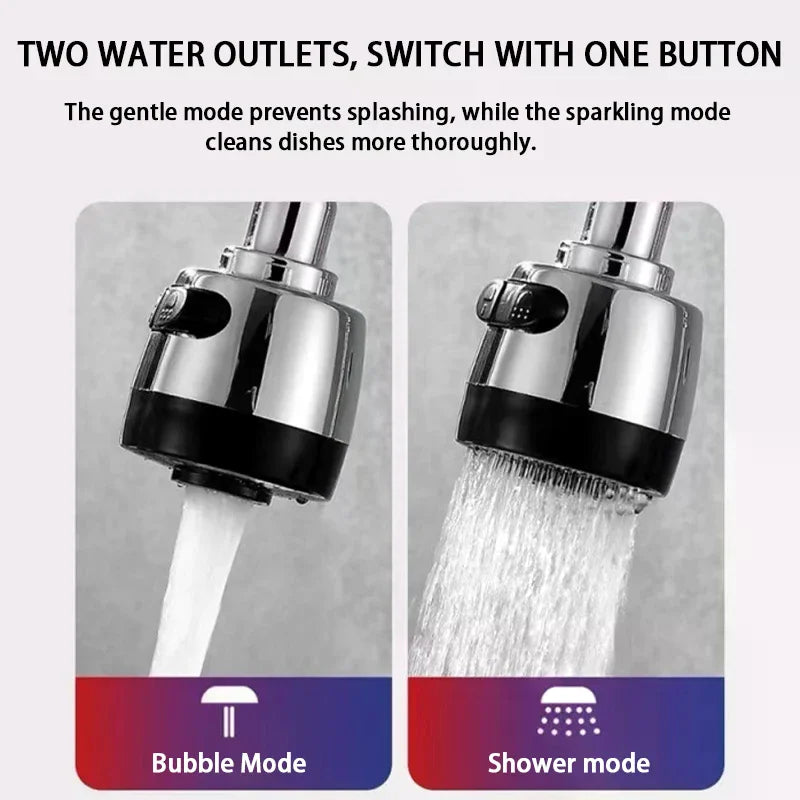 Sink Faucet 360 Rotatable Universal Faucet Outlet Modes