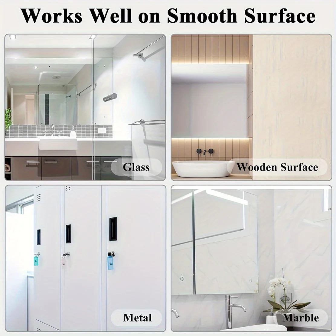 1/4pc Bathroom Stainless Steel Robe Hook Multi-Purpose Adhesive