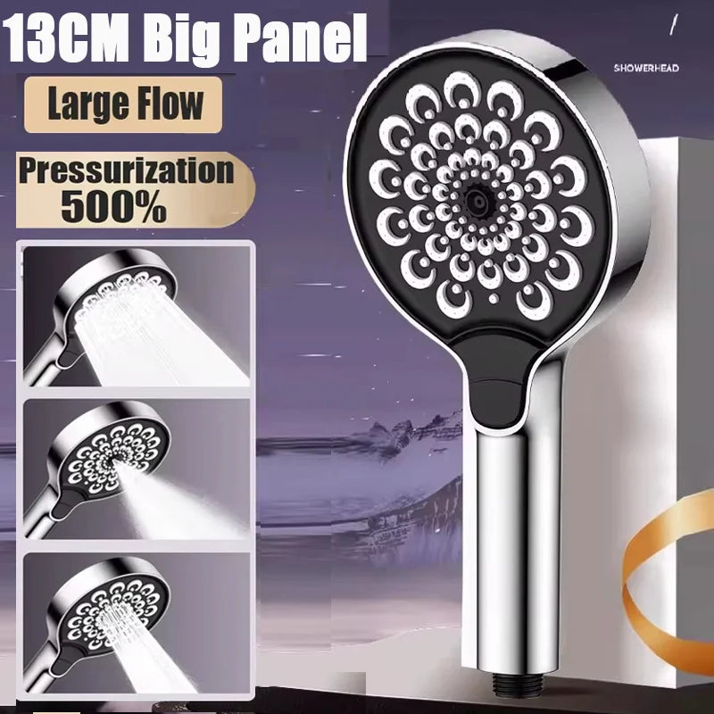 320mm Big Panel Supercharge Waterfall Shower Head Modes
